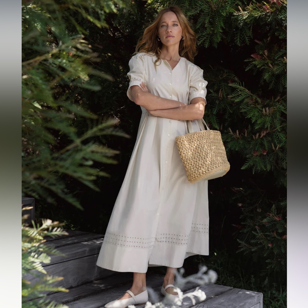 New with tags Jenni Kayne $495 Harper Dress in Warm Ivory